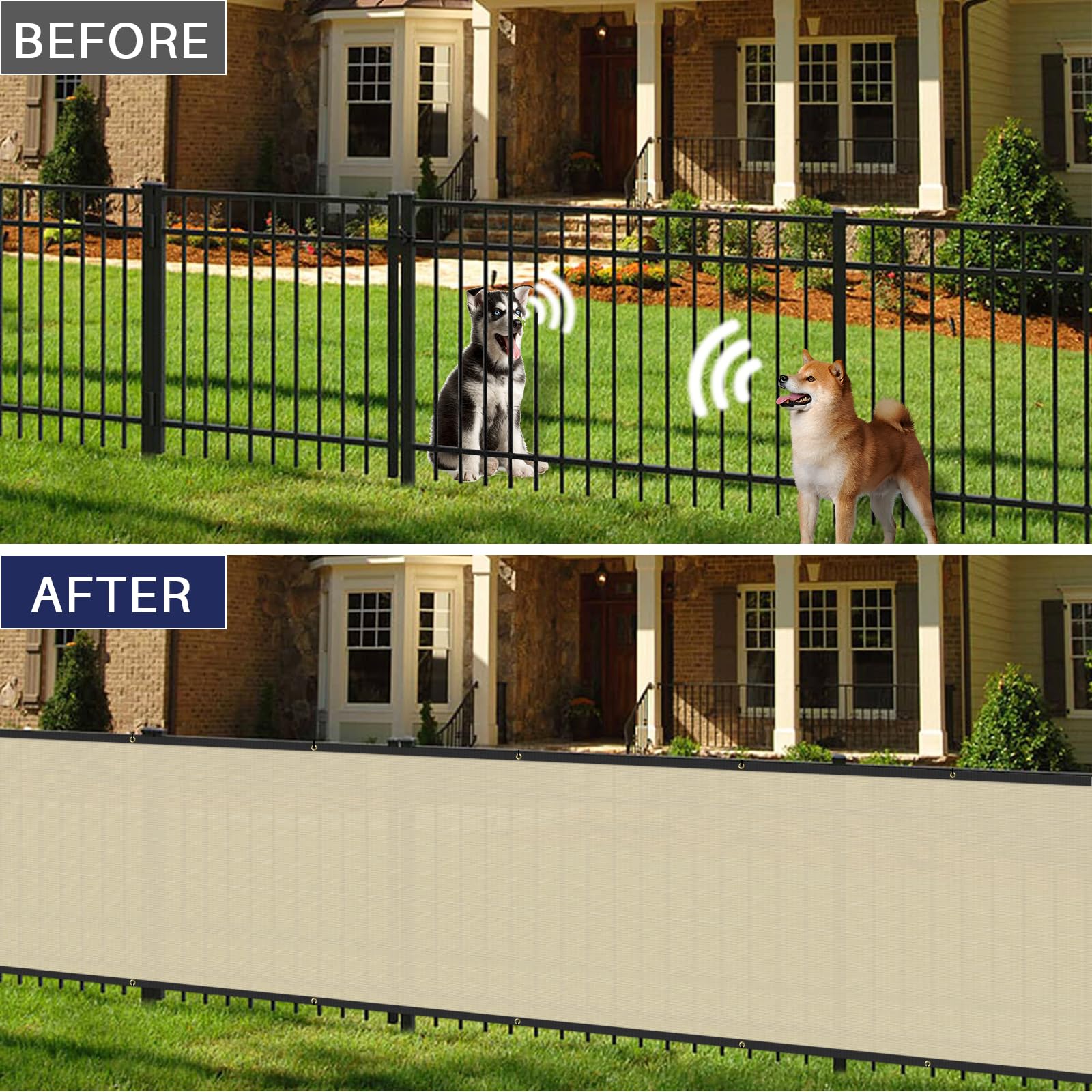 Windscreen4less Privacy Fence Screen with zip ties included