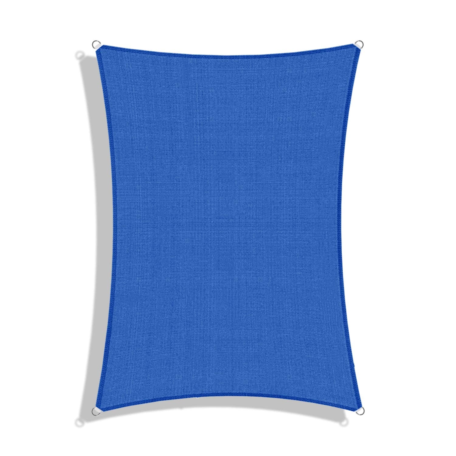 Windscreen4less shade sail blue under outdoor use
