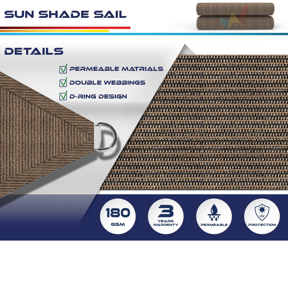 Windscreen4less Sun Shade Sail installed in backyard