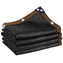 winemana 70% Black Shade Cloth front view with grommets
