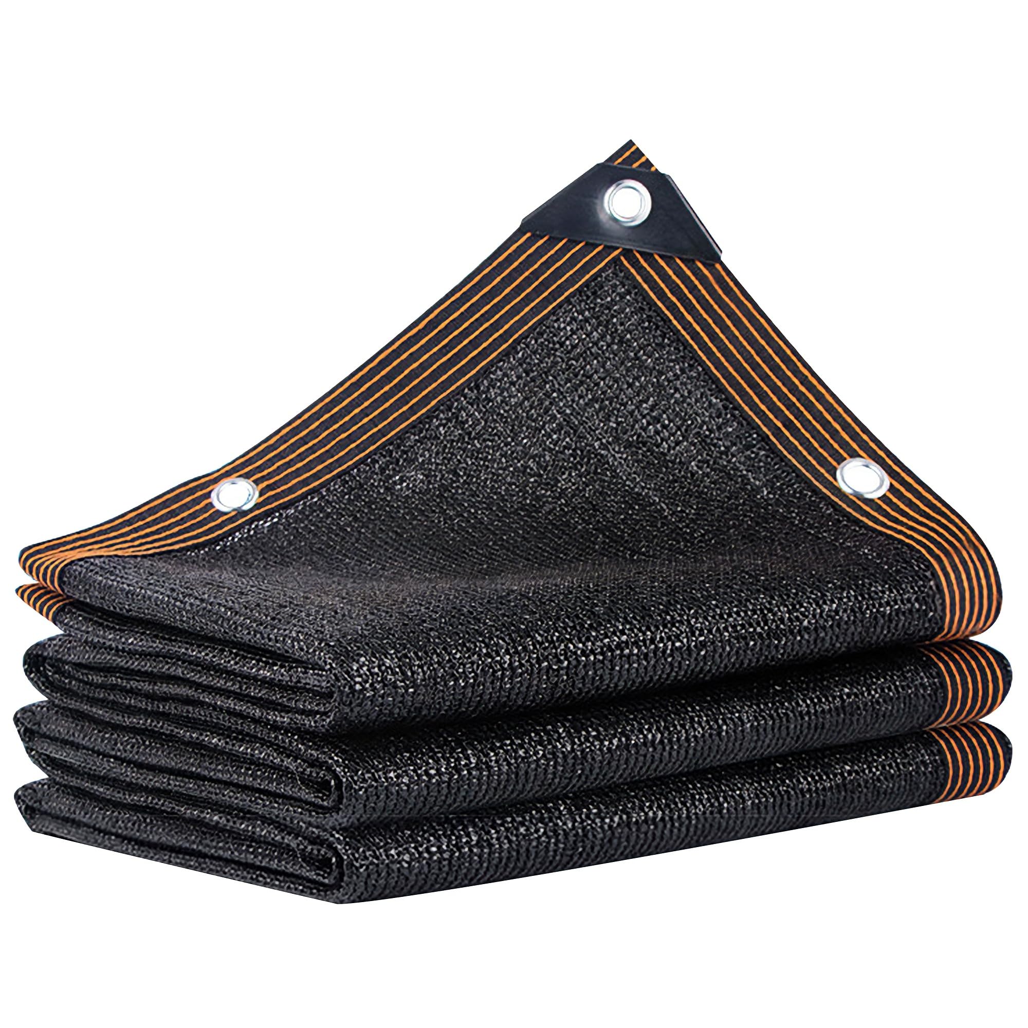 winemana Shade Cloth 4x12 FT black mesh fabric front view