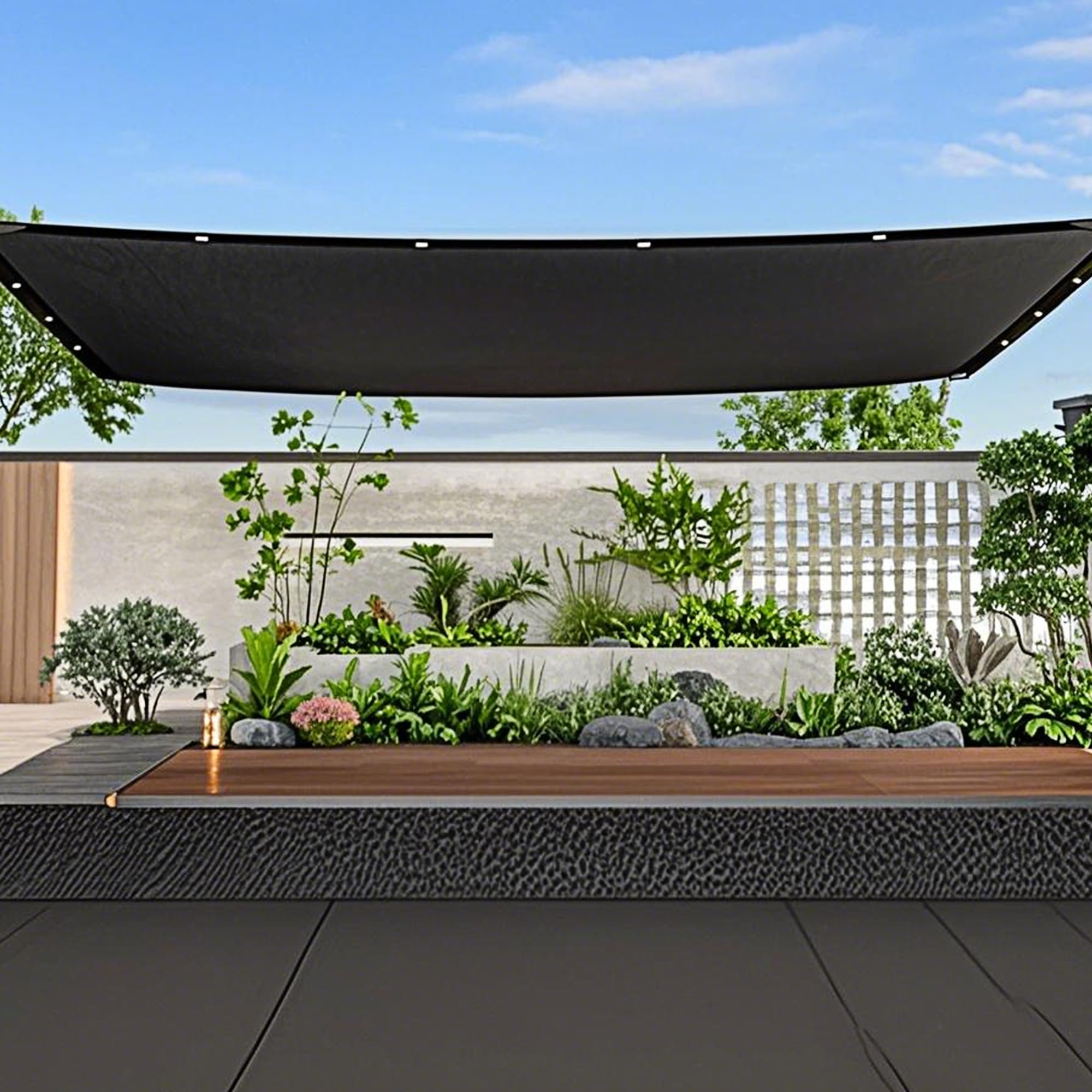 winemana shade cloth displayed folded with packaging