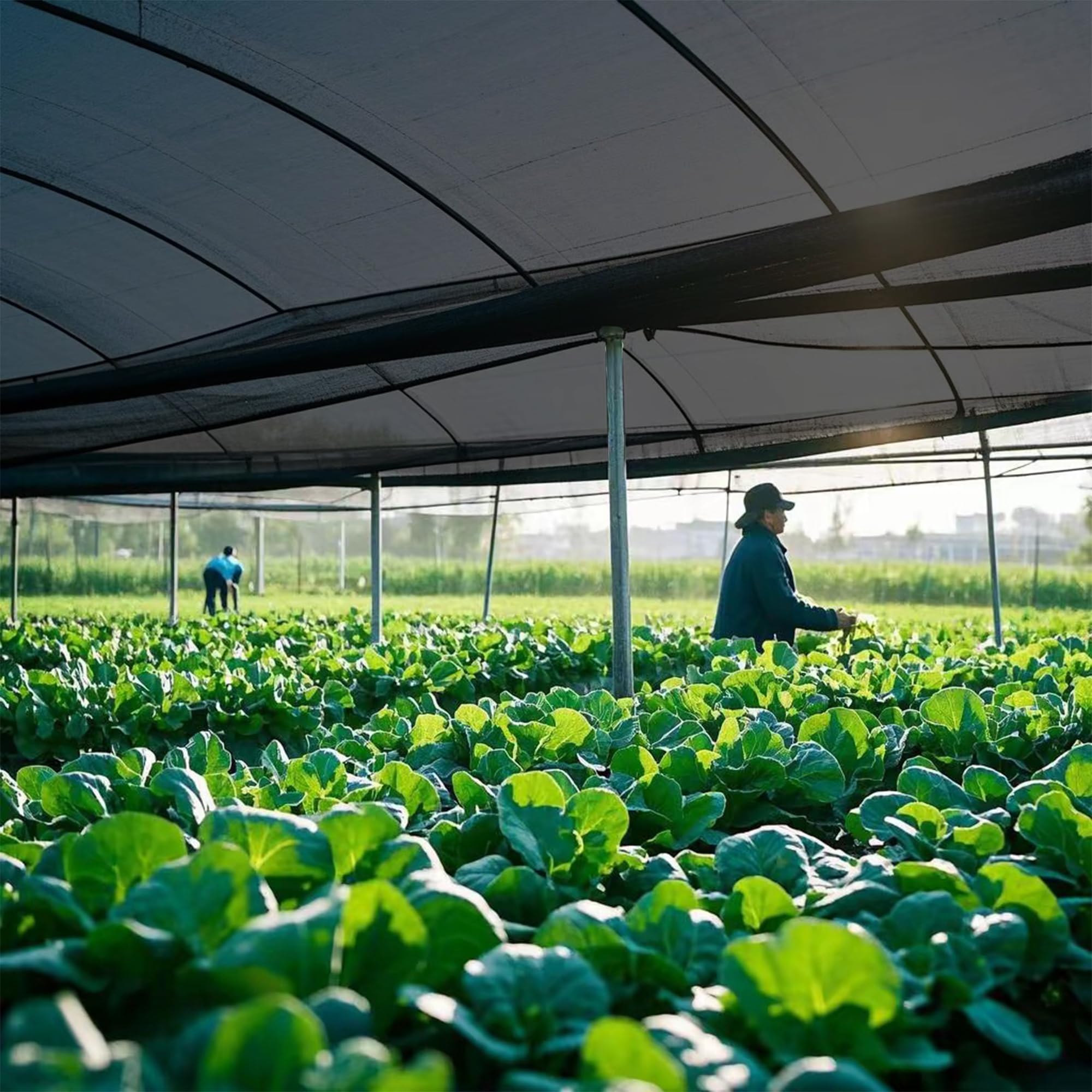 winemana shade cloth on a greenhouse