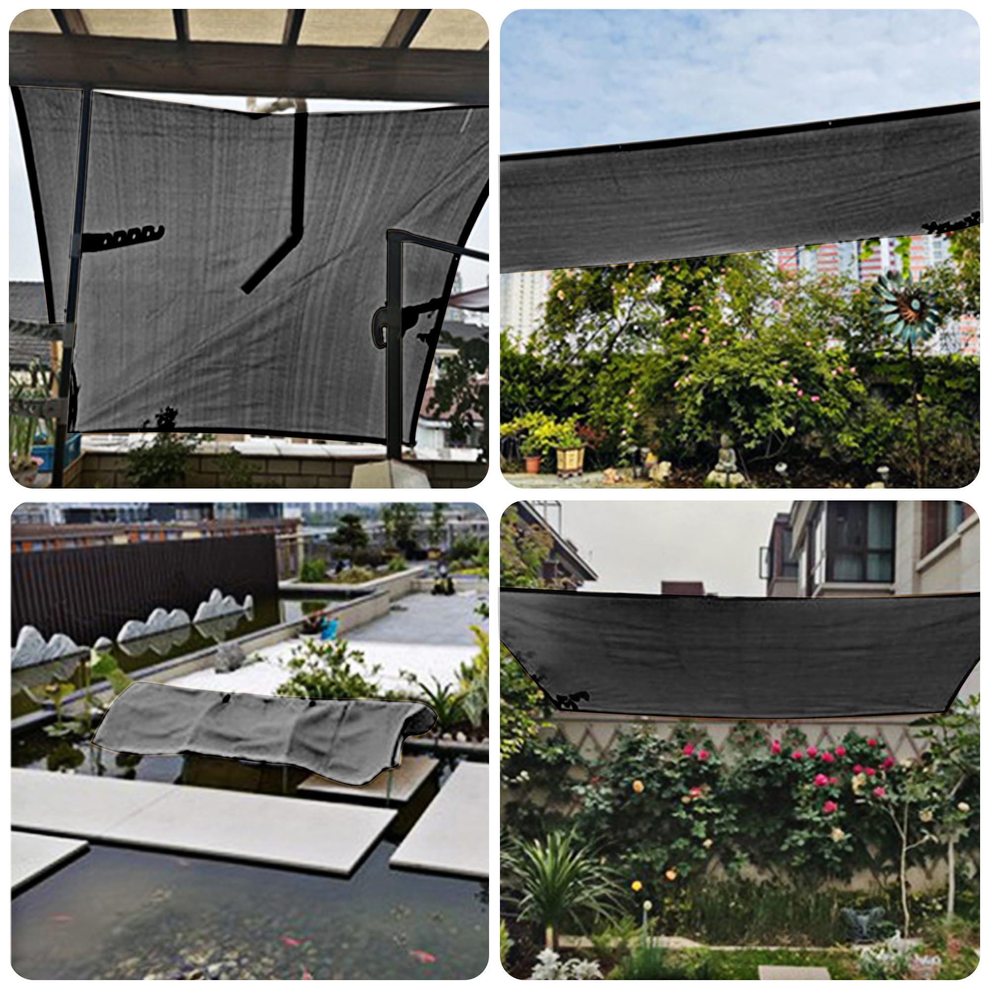 winemana shade cloth set up in garden