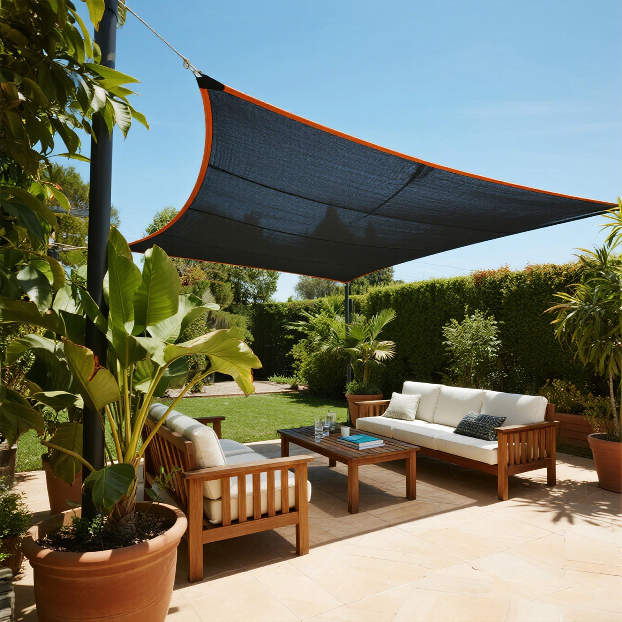winemana shade cloth showing reinforced corners