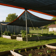 winemana shade cloth showing reinforced edges and grommets