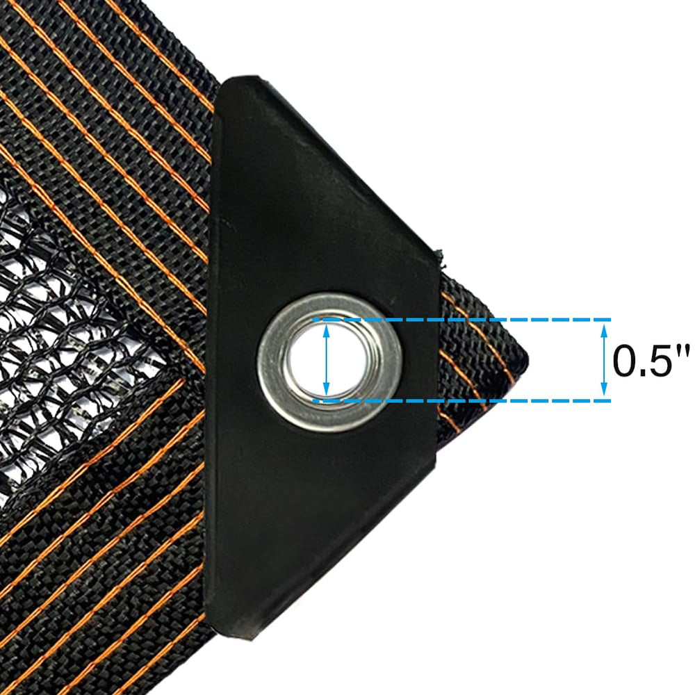 winemana shade cloth showing reinforced grommets