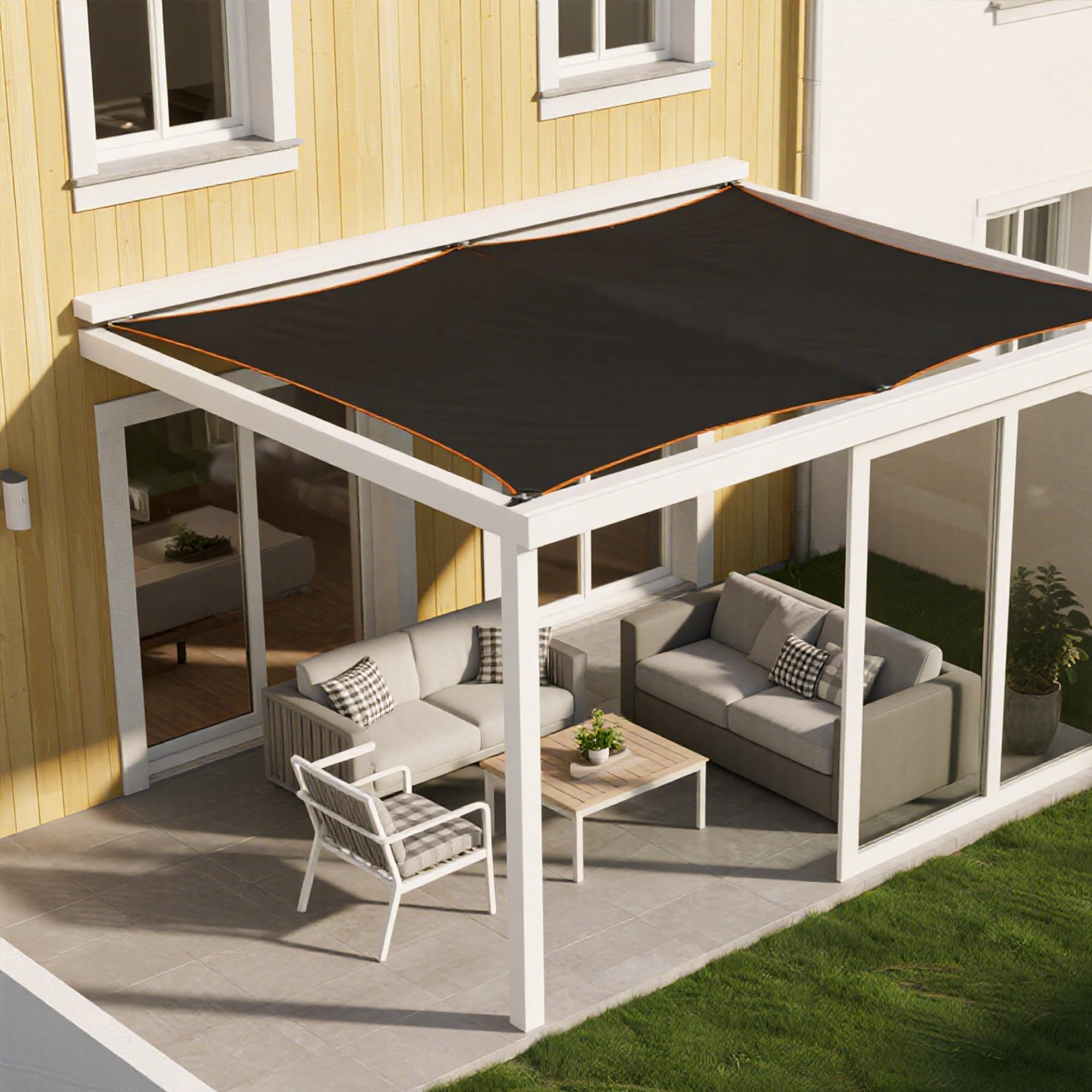 winemana shade cloth used as livestock shelter