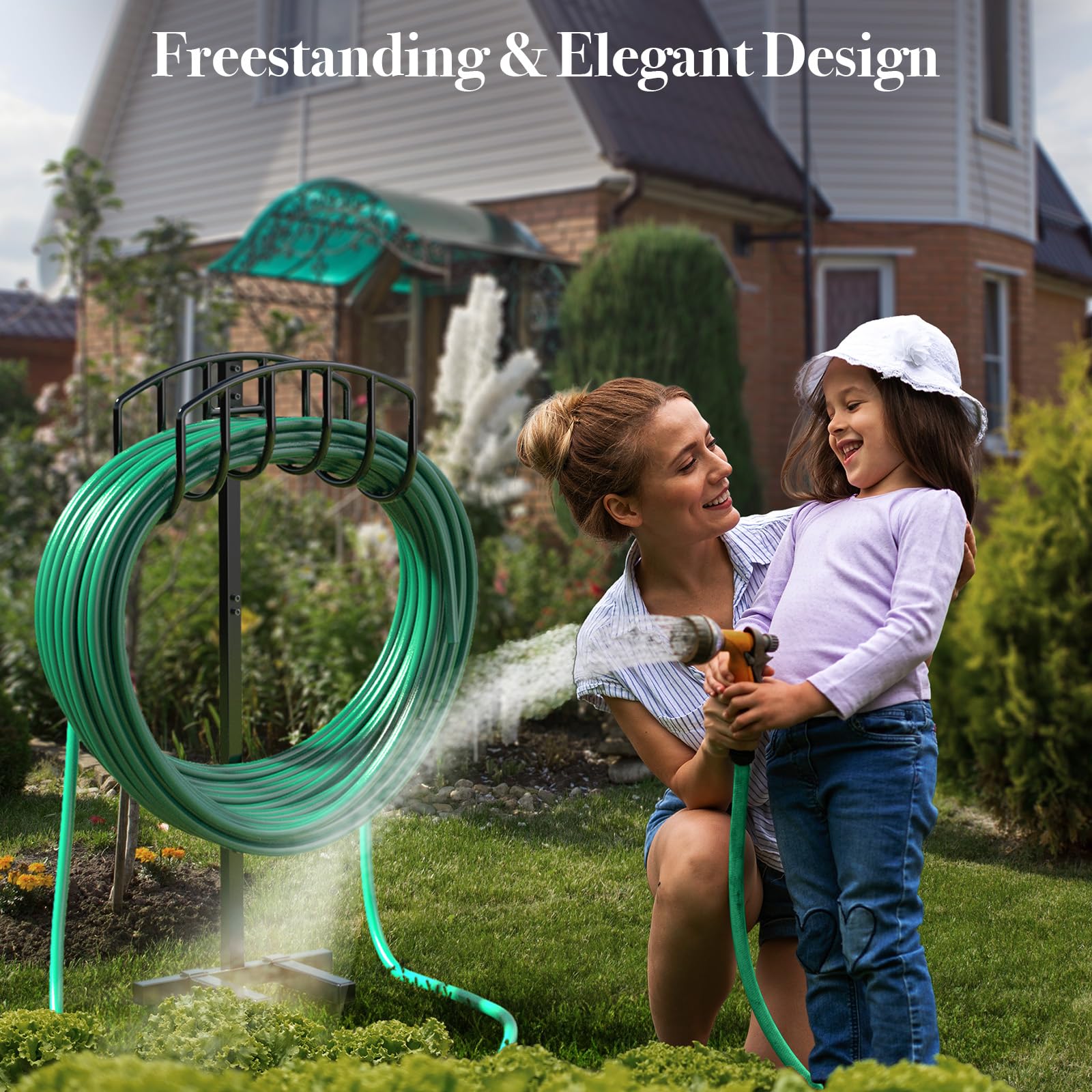 Winpull Garden Hose Holder disassembled for easy storage