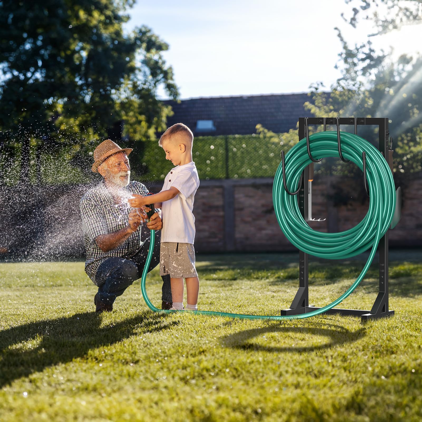 Winpull Garden Hose Holder disassembled for storage