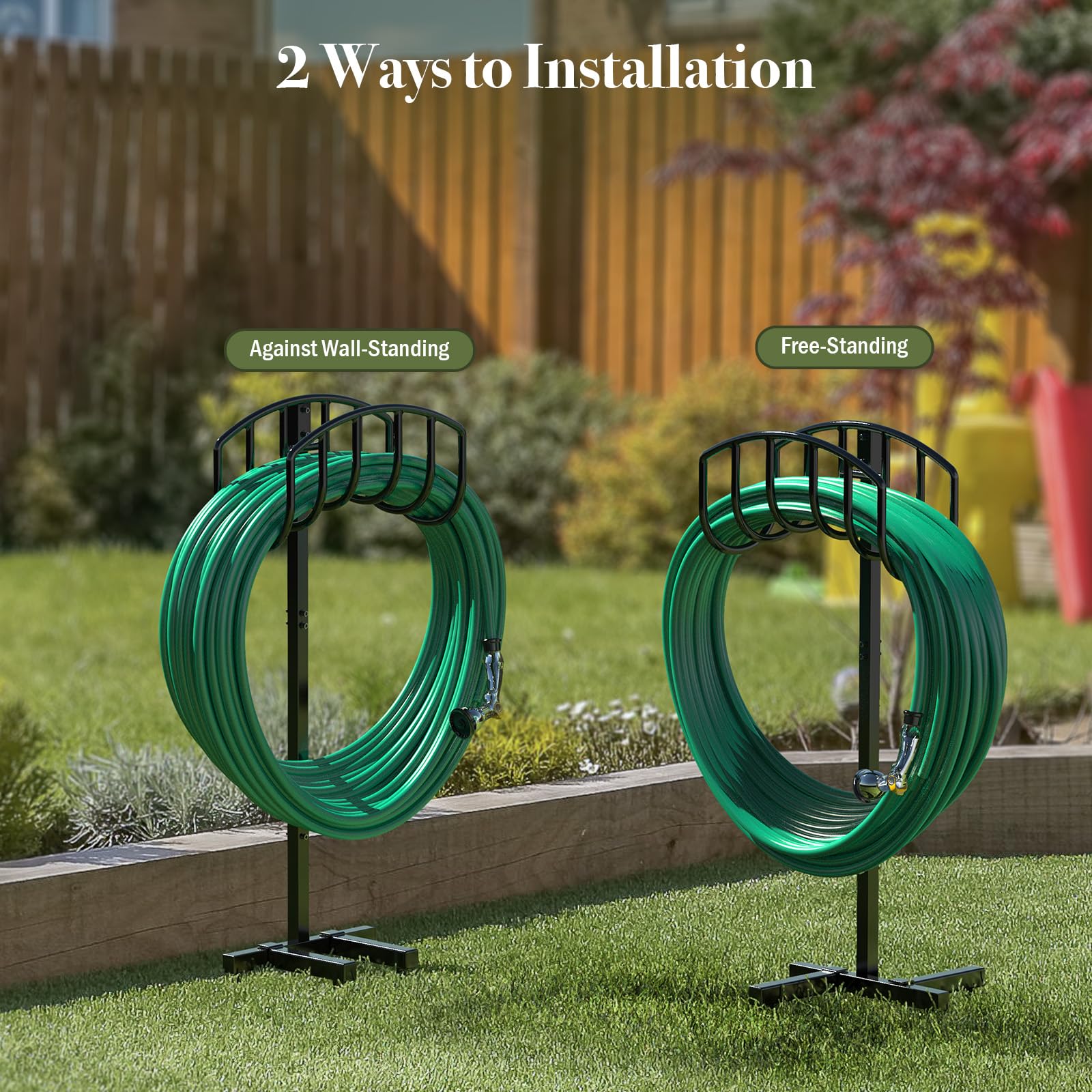 Winpull Garden Hose Holder installation process with screws
