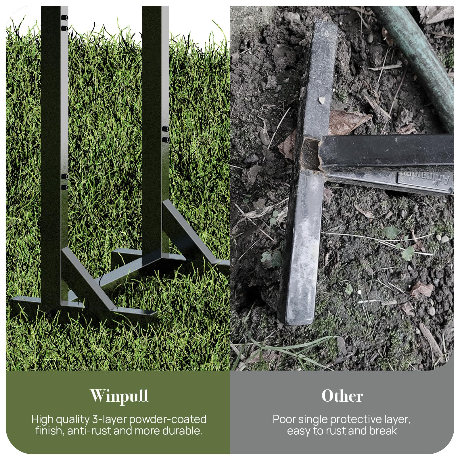 Winpull Garden Hose Holder with a 150FT hose attached
