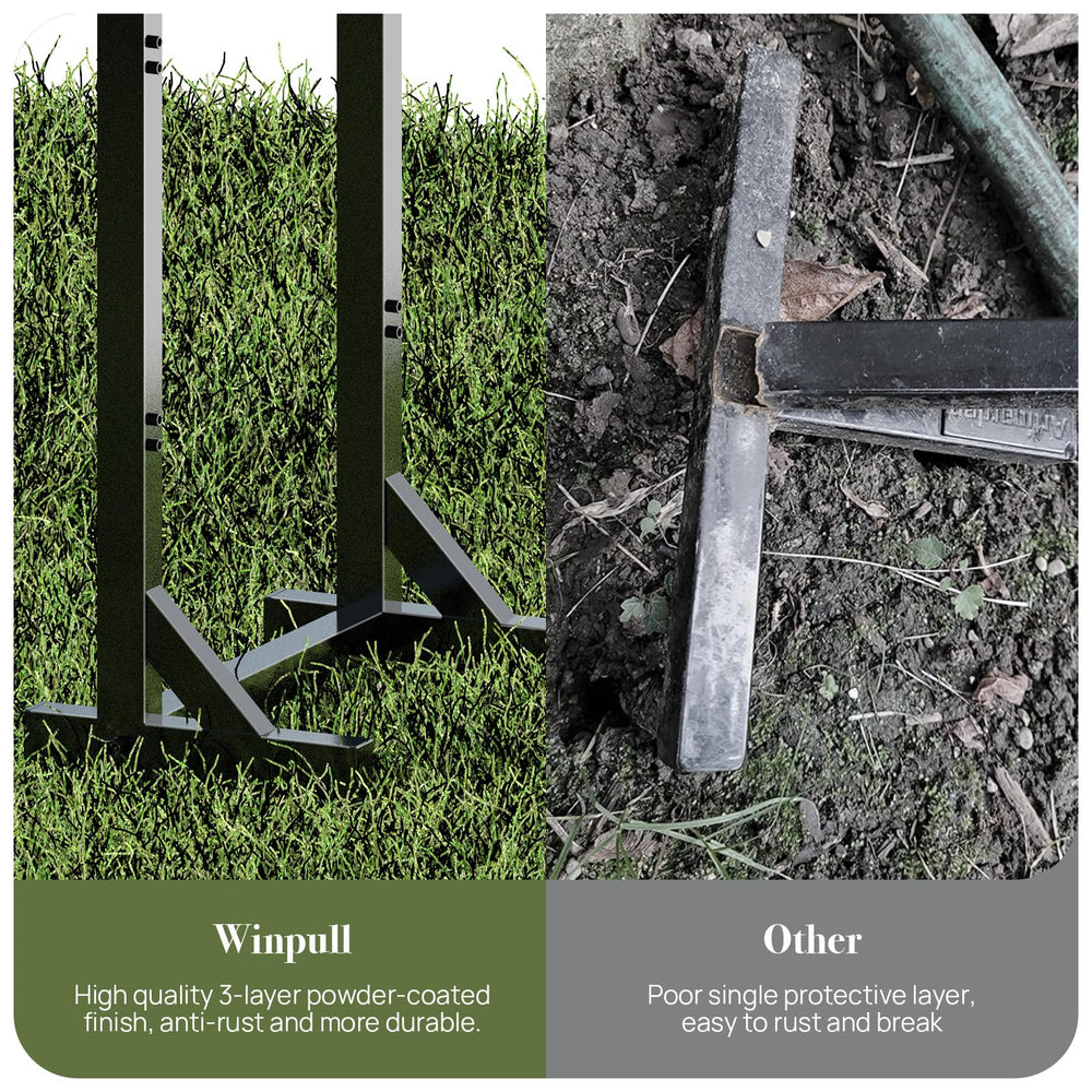 Winpull Garden Hose Holder with a 150FT hose attached