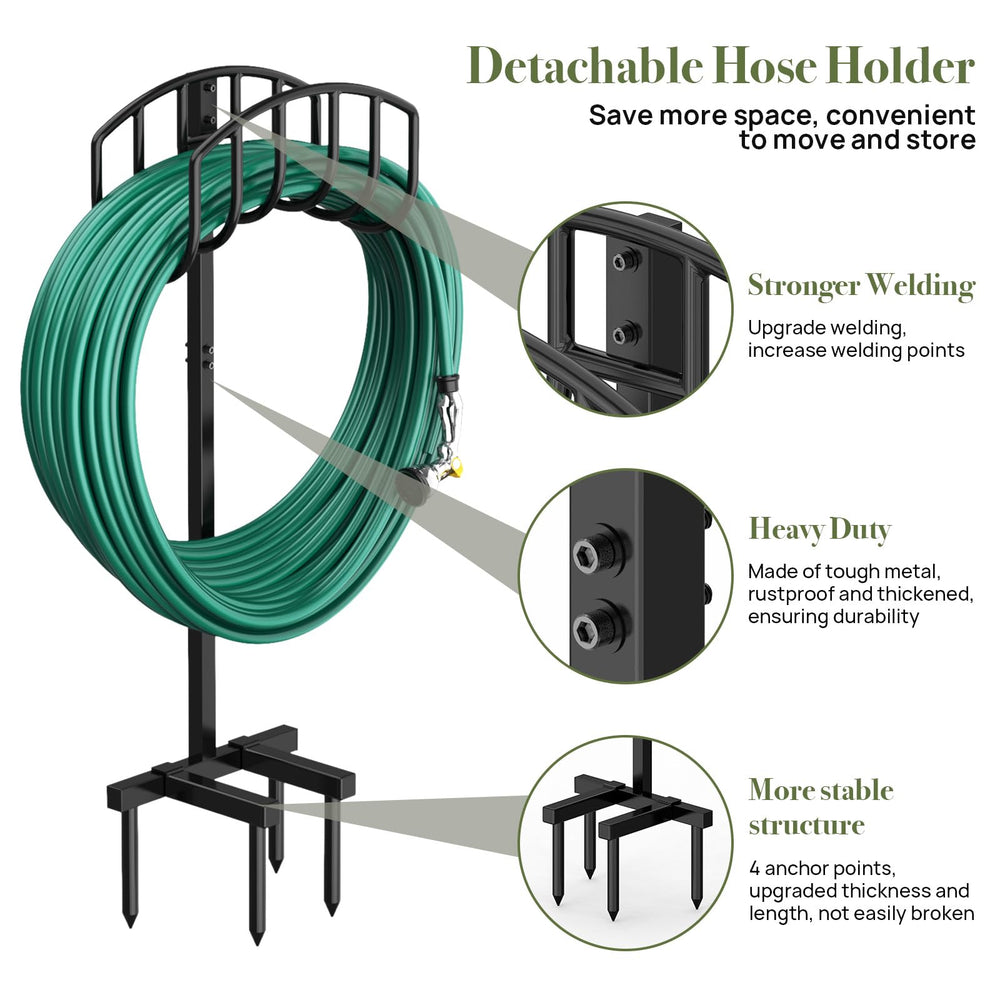 Winpull Garden Hose Holder with hose neatly stored
