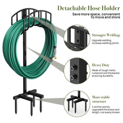 Winpull Garden Hose Holder with hose neatly stored