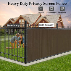 Winpull Privacy Fence Screen providing airflow in a backyard