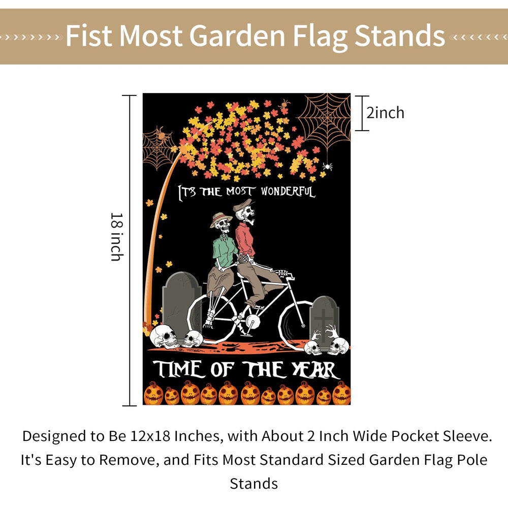 Winter garden flag from Lumifan with festive design