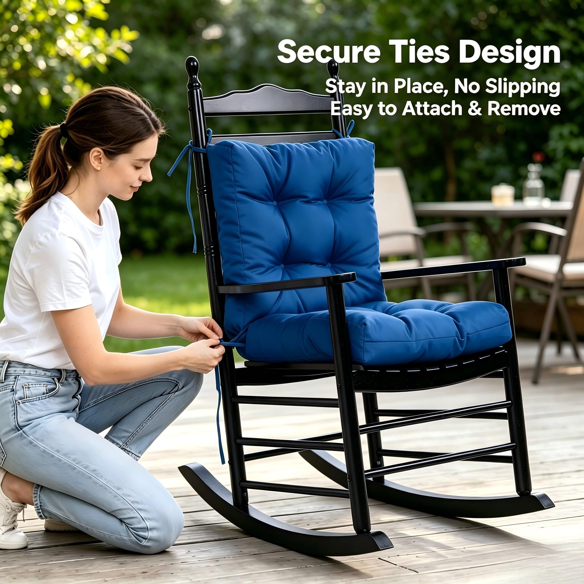 Wipe-clean design of QILLOWAY outdoor chair cushion