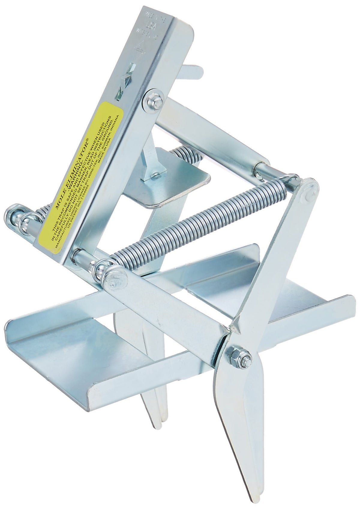 Wire Tek Mole Eliminator Trap front view in gray