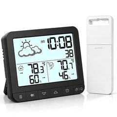 Wireless Indoor Outdoor Thermometer main unit front view