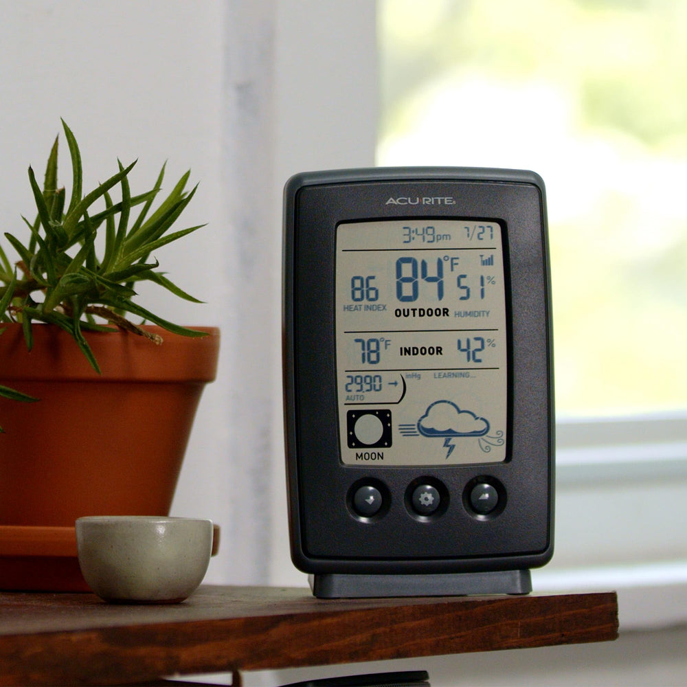 Wireless outdoor sensor of AcuRite weather station
