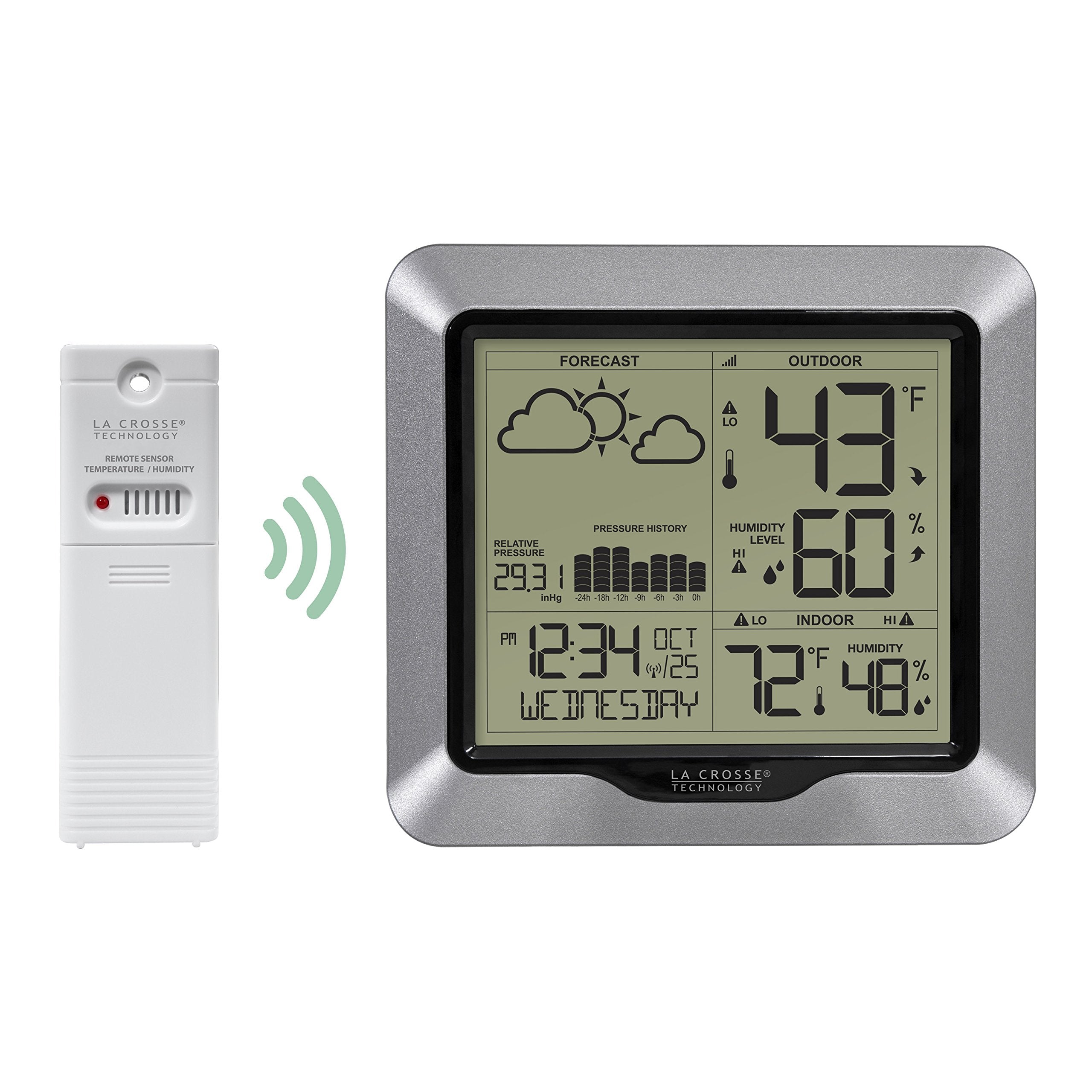 Wireless temperature/humidity sensor included with La Crosse Technology Weather Station