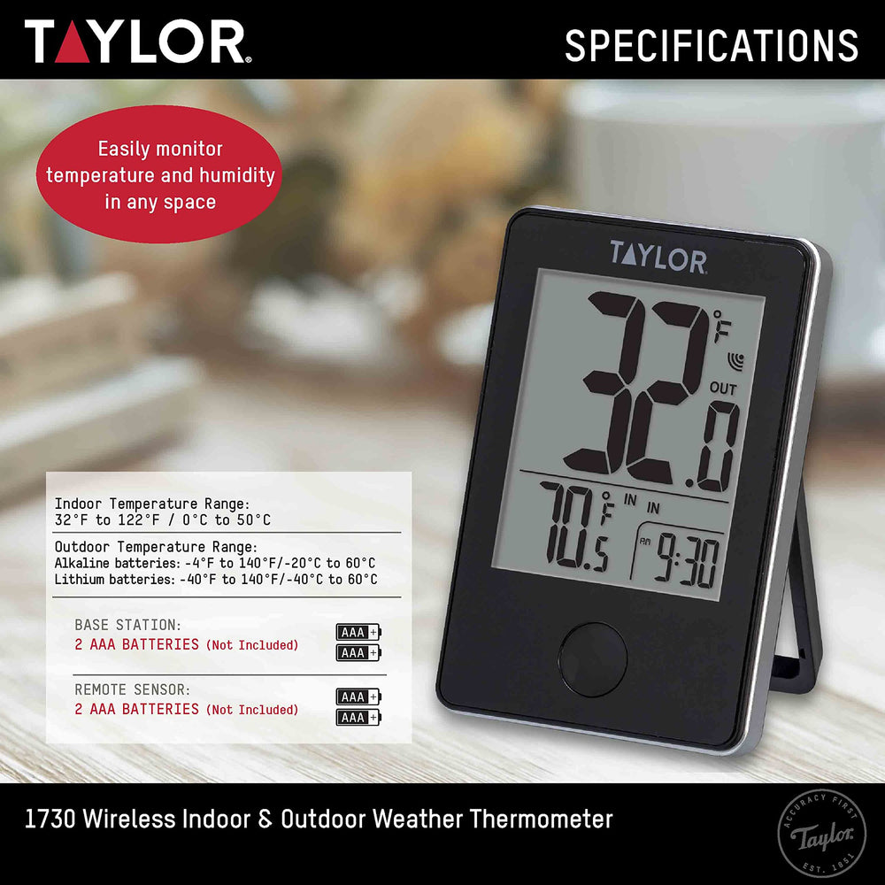 Wireless thermometer with built-in clock function