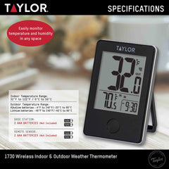 Wireless thermometer with built-in clock function