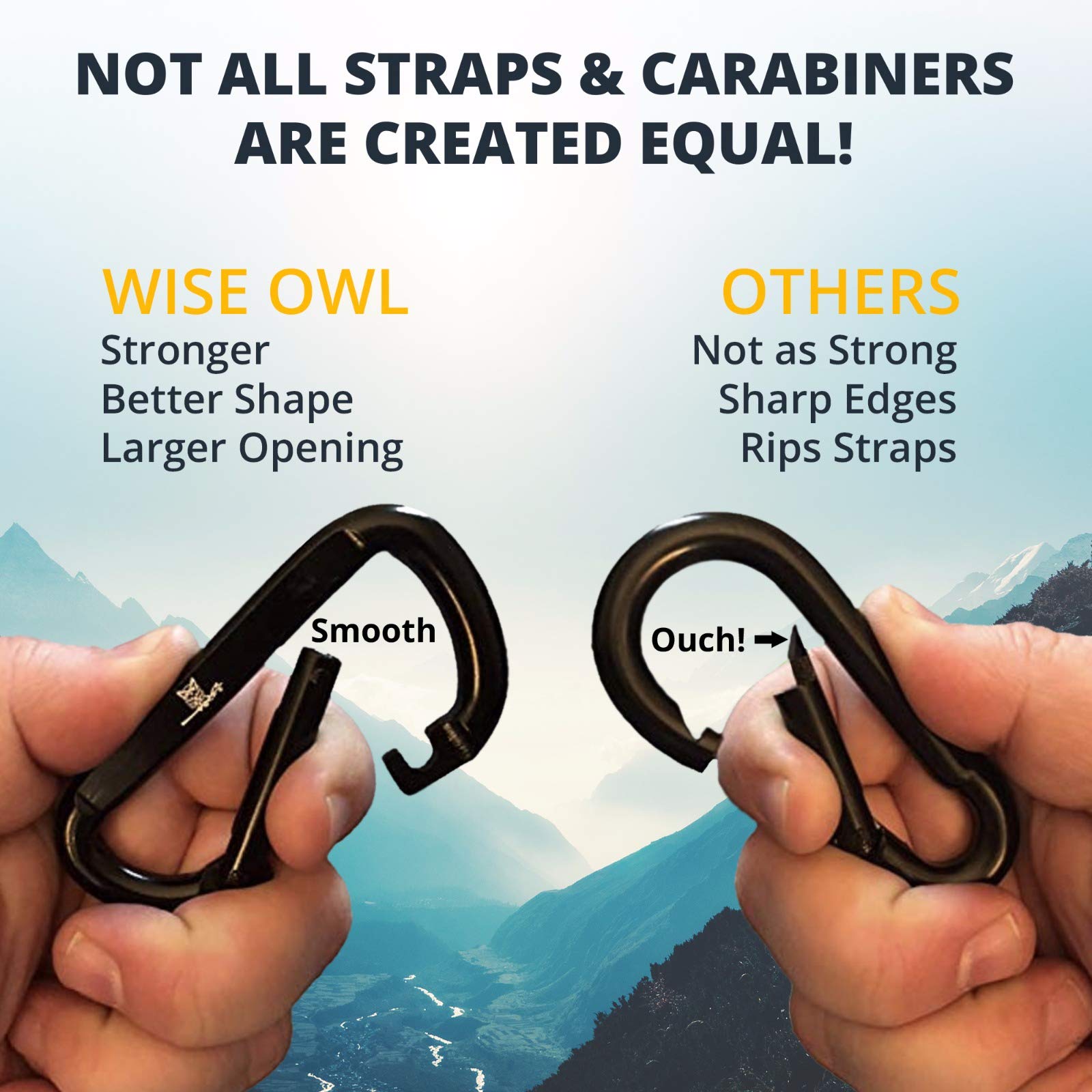 Wise Owl Outfitters hammock straps in carry bag