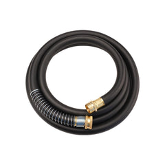 Wiseflow 10FT Heavy Duty Water Hose with brass fittings side view