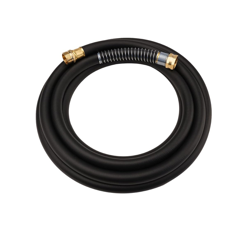 Wiseflow 15FT heavy duty water hose with brass fittings front view