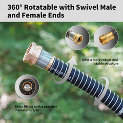 Wiseflow hose in use watering a garden