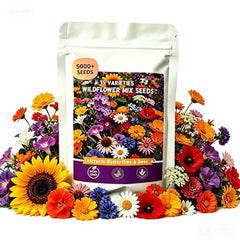 Wivolibe Wildflower Seeds mix packaging with assorted seeds