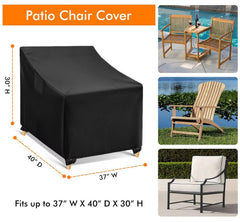 WLEAFJ Chair Cover side view showing waterproof fabric