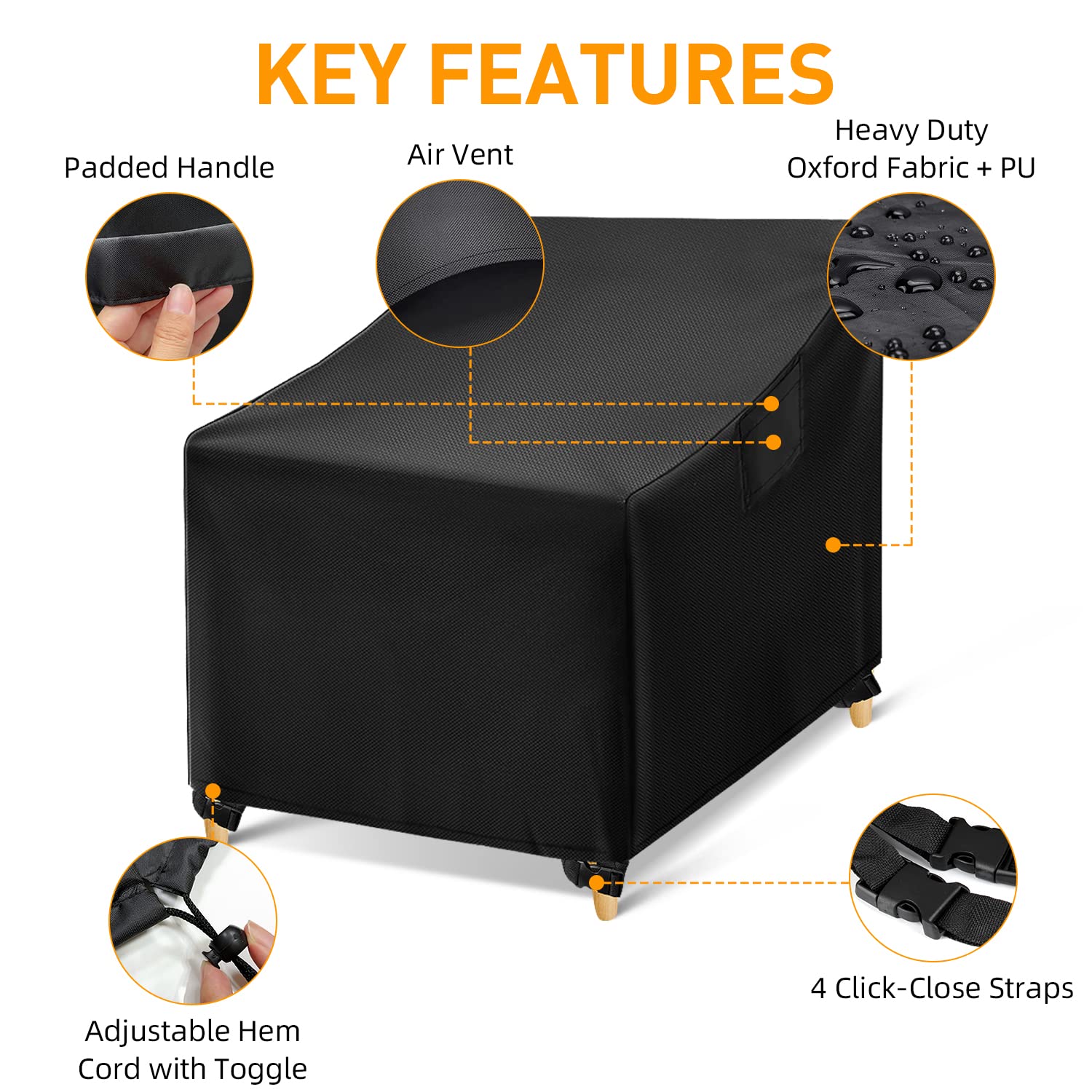 WLEAFJ cover with drawstring for secure fit