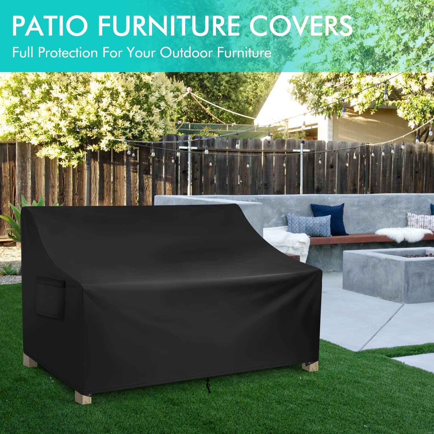 WLEAFJ Patio Sofa Cover air vent detail