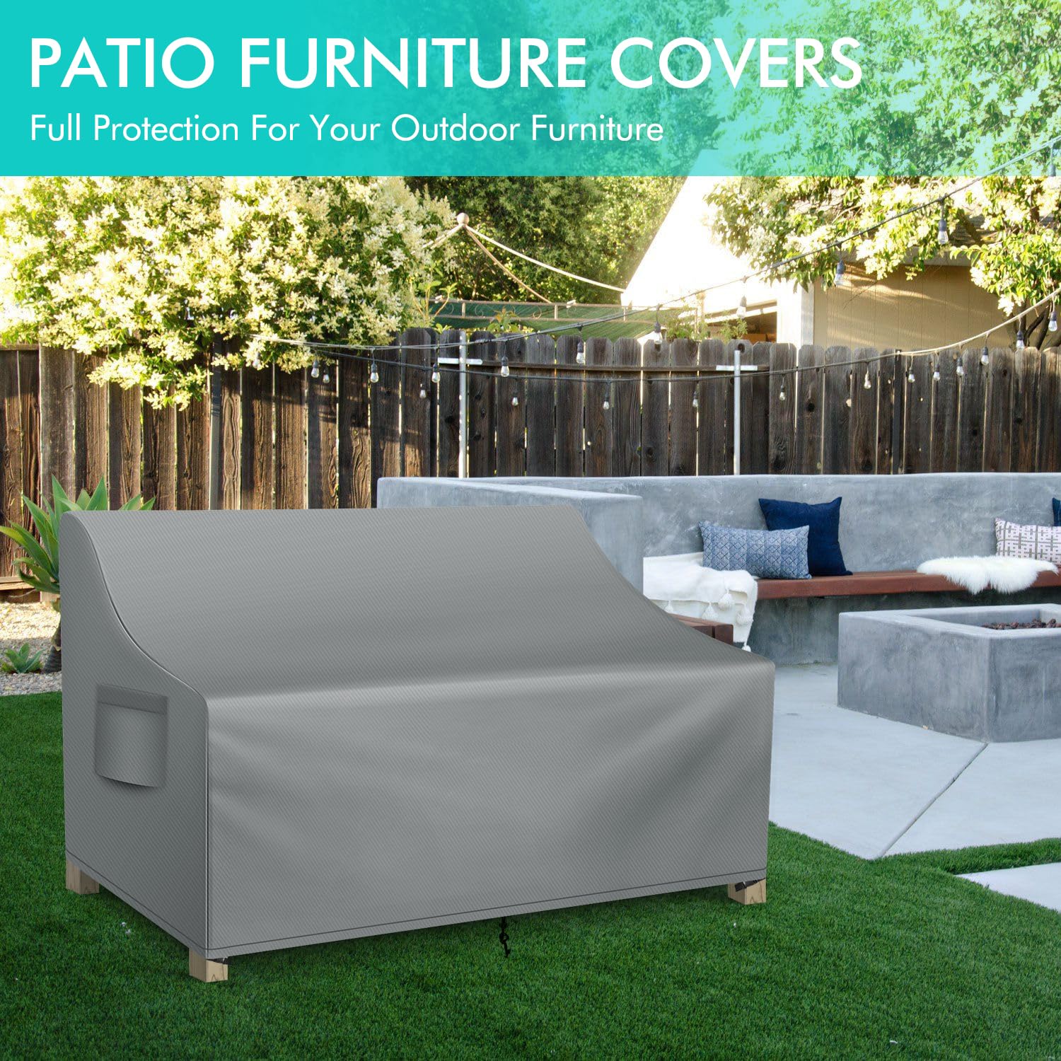 WLEAFJ Patio Sofa Cover air vent for ventilation