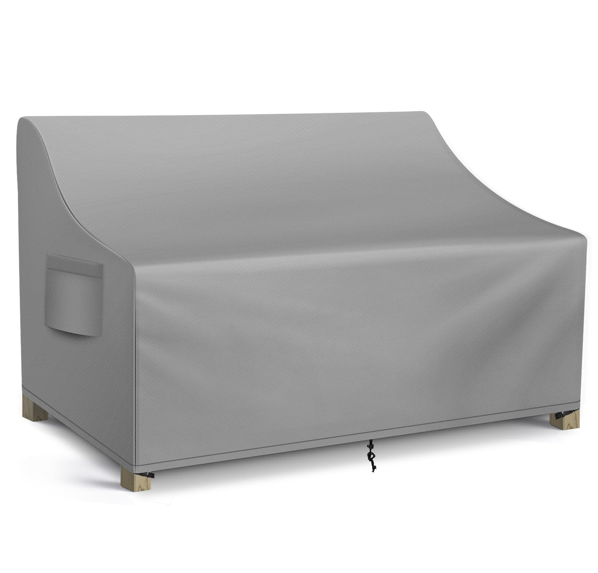 WLEAFJ Patio Sofa Cover front view in grey