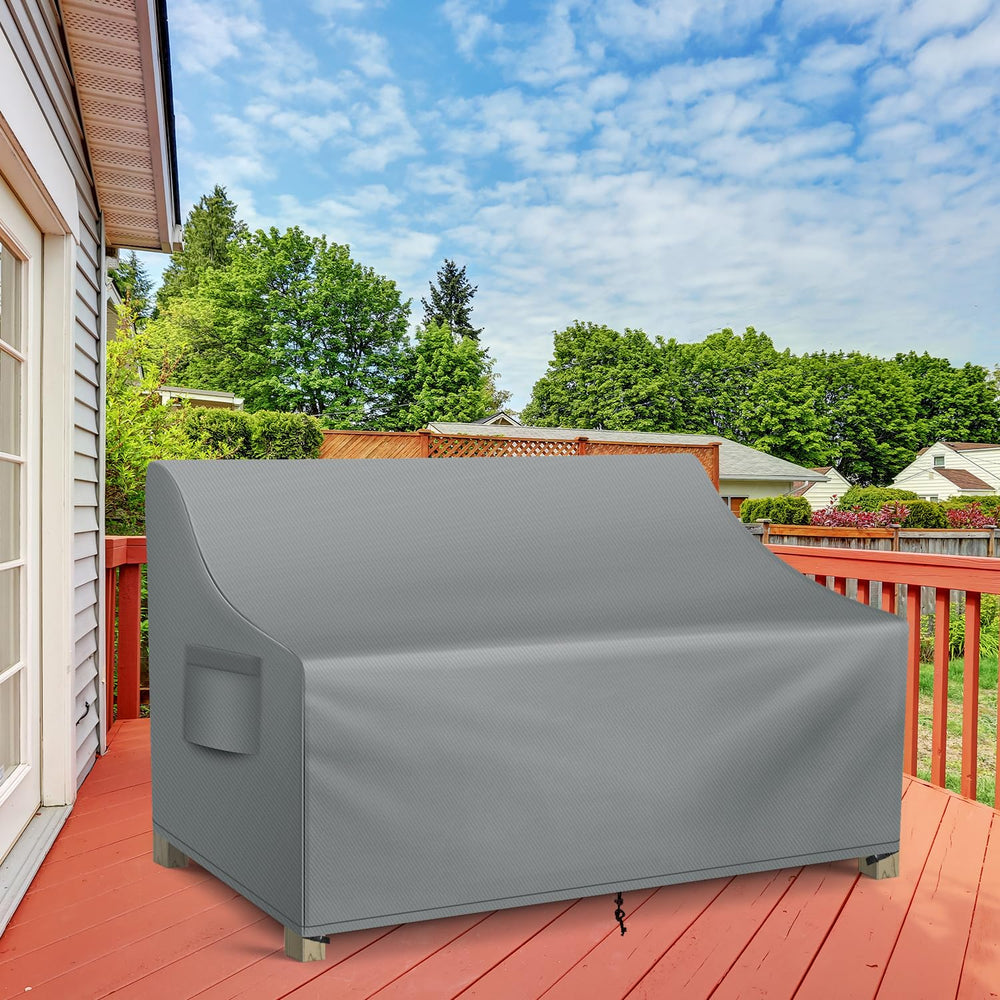 WLEAFJ Patio Sofa Cover packaging and dimensions