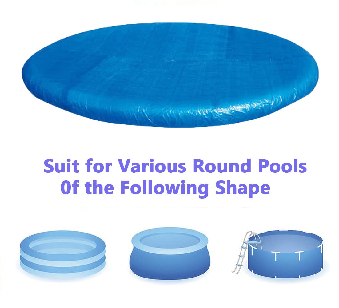 WLWXMH Round Pool Cover 10FT solar cover close-up