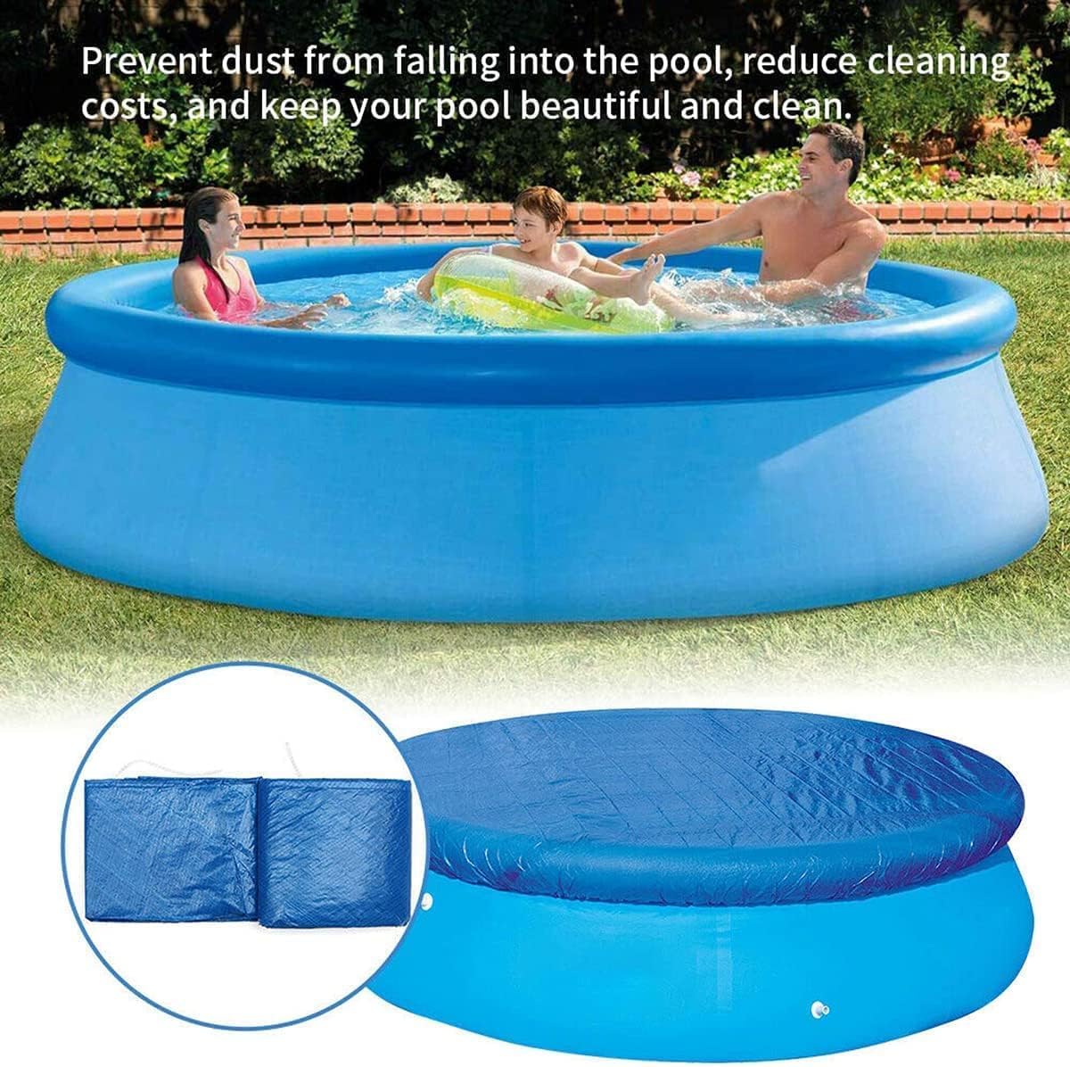 WLWXMH Round Pool Cover 10FT solar cover packaging