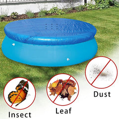 WLWXMH Round Pool Cover showing drain holes