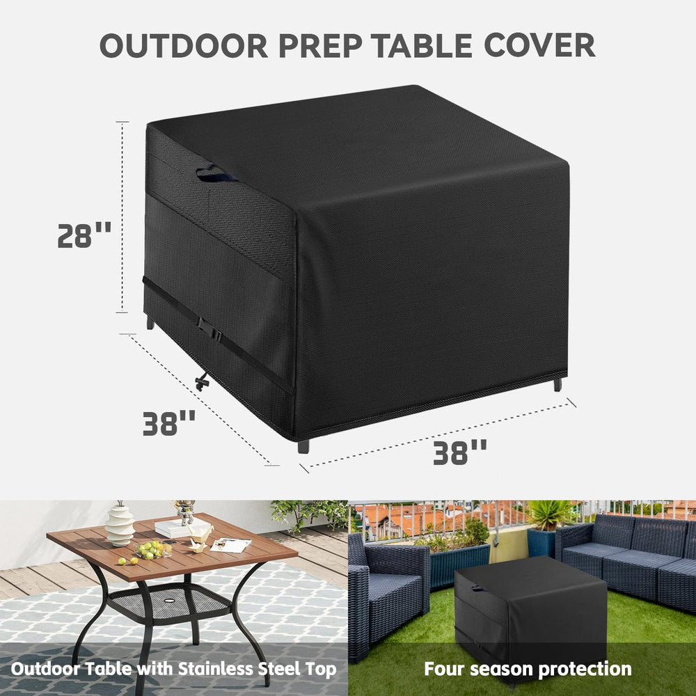 Wnanan 38 inch table cover showing waterproof Oxford cloth material