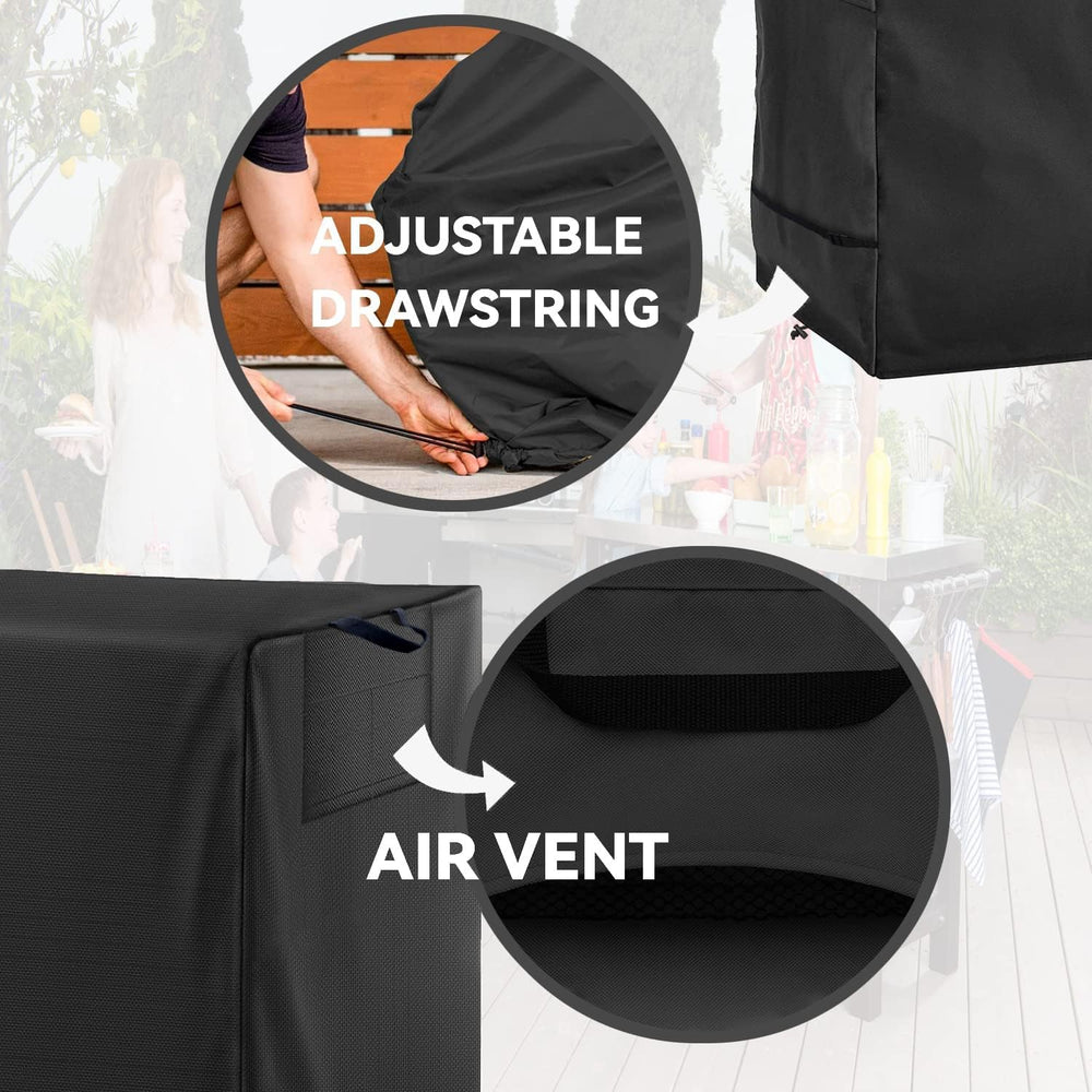 Wnanan Outdoor Dining Table Cover packed for storage