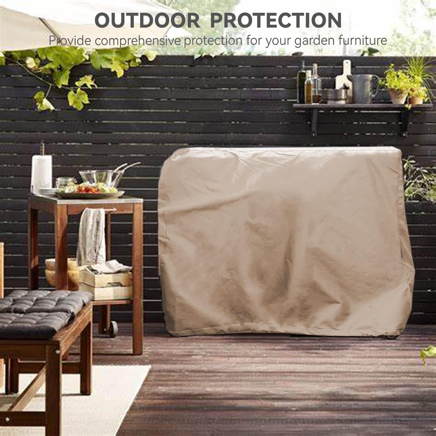 Wnanan Outdoor Prep Table Cover displaying air vents and buckle
