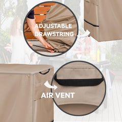 Wnanan Outdoor Prep Table Cover showing weather protection features