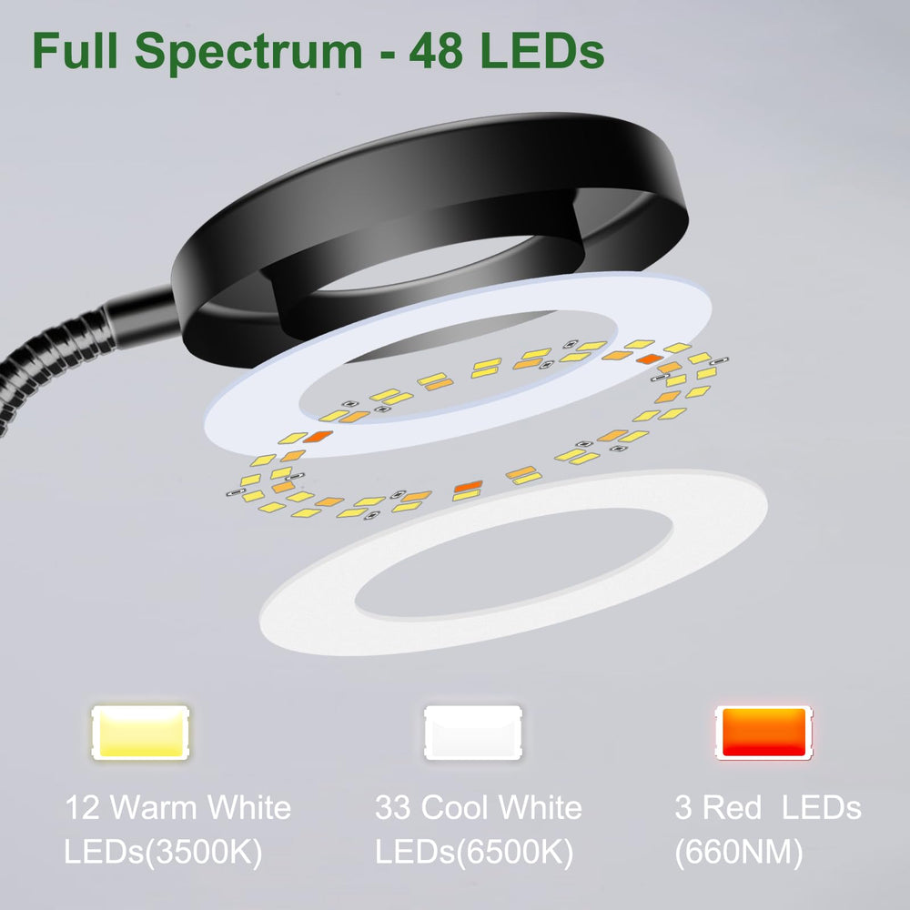 wolezek grow light 360-degree rotation demonstration