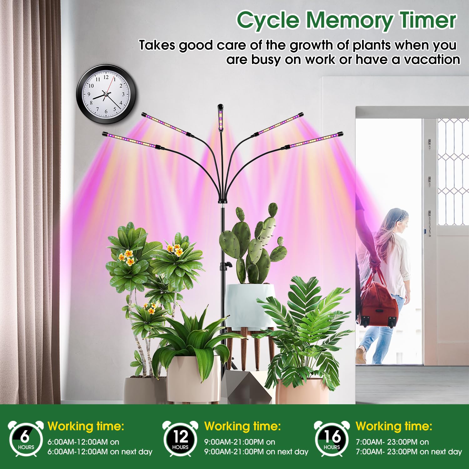 Wolezek grow light controller with timer settings