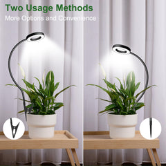 wolezek grow light installation on a potted plant
