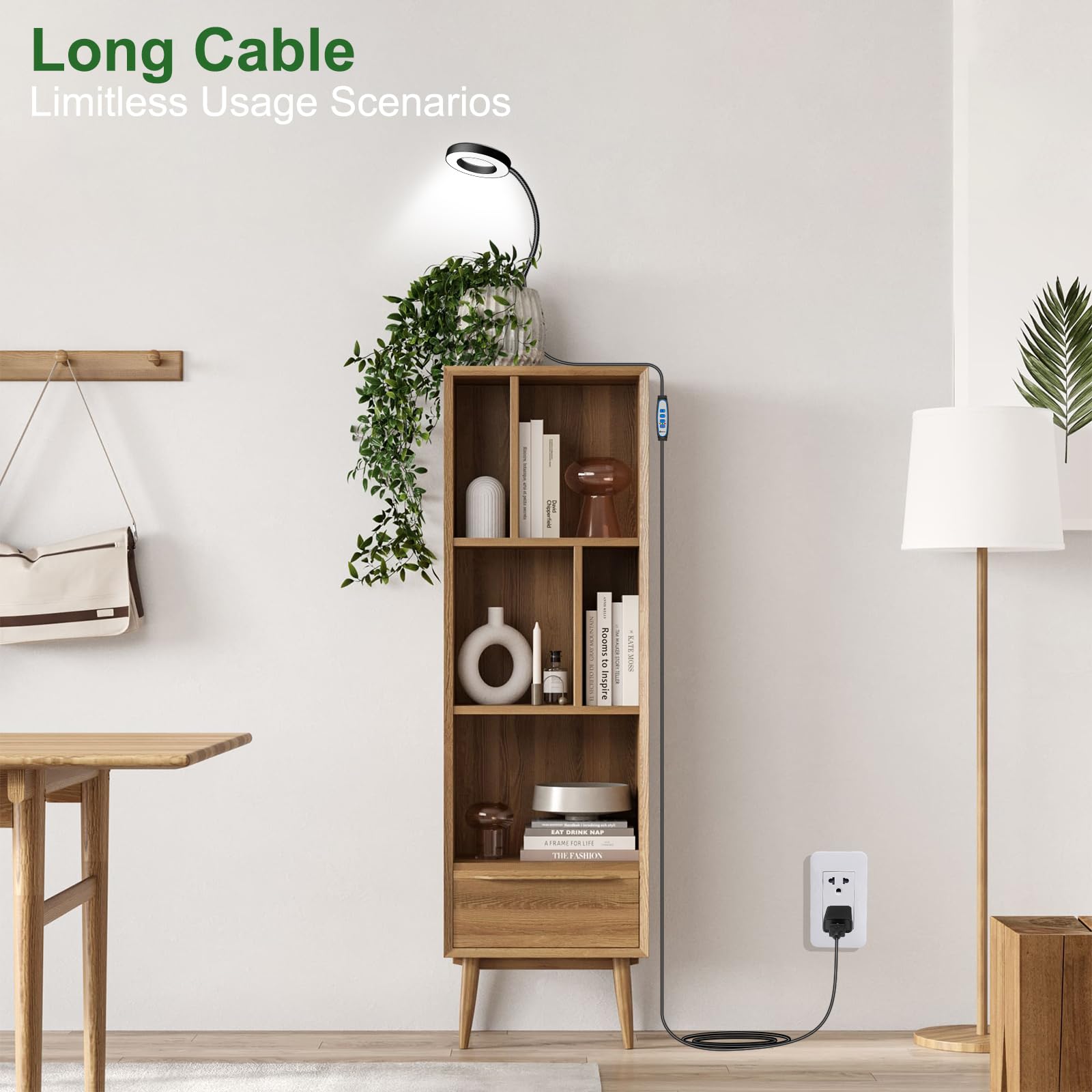 wolezek grow light showing timer settings and usage